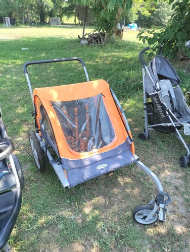 Double baby jogging stroller - double,
